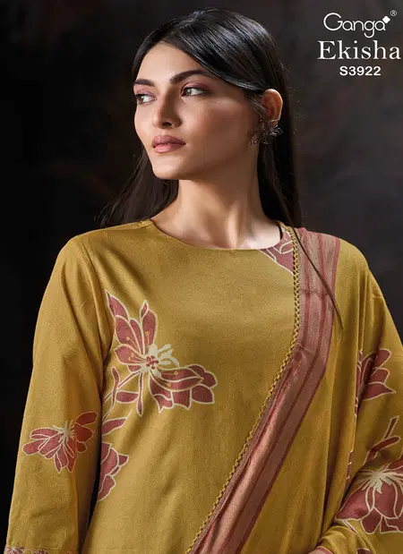 Ekisha 3922 By Ganga Corduroy Surat Designer Salwar Suit Wholesale Market
